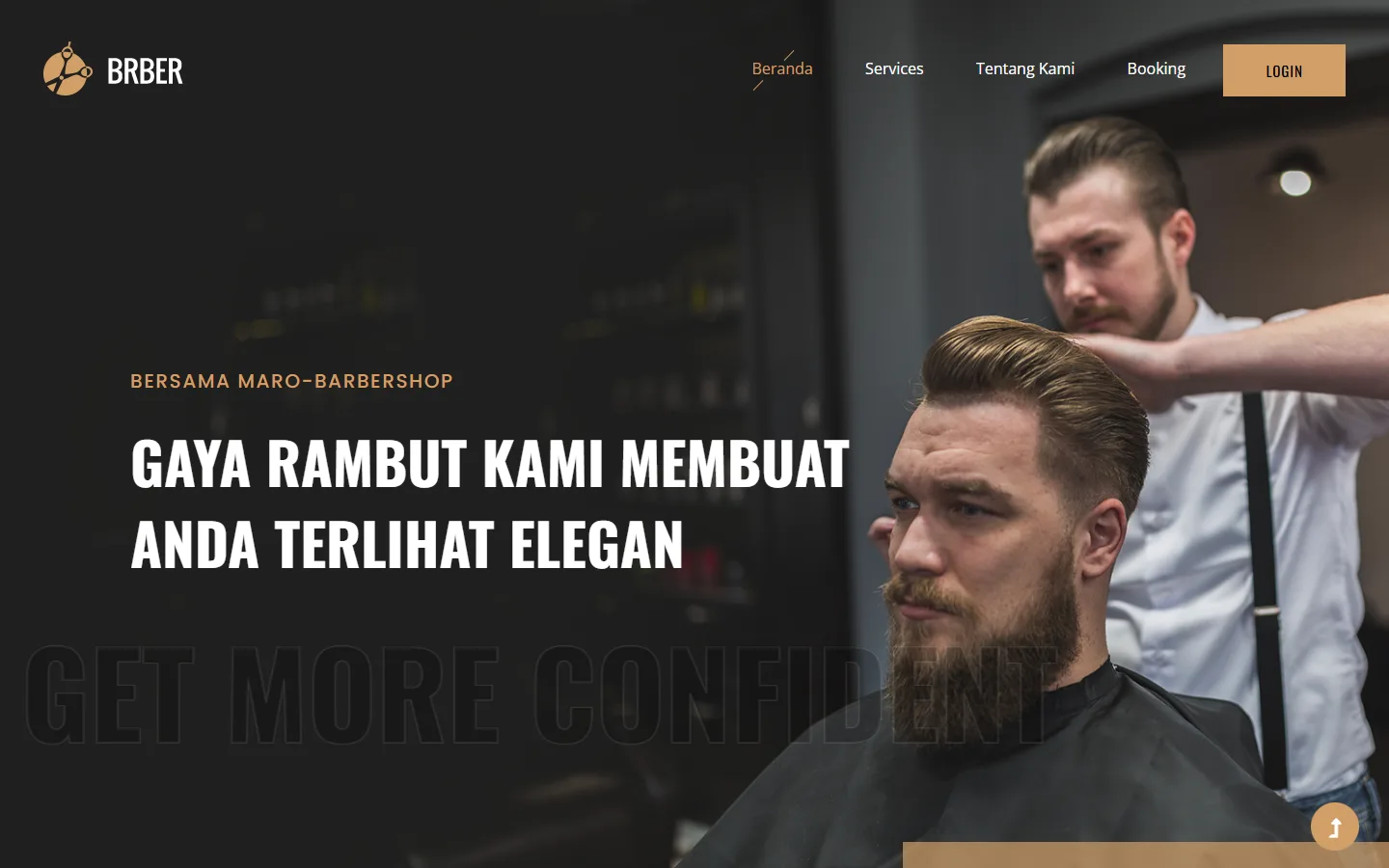 Pratinjau proyek Sistem Booking Maro Barbershop