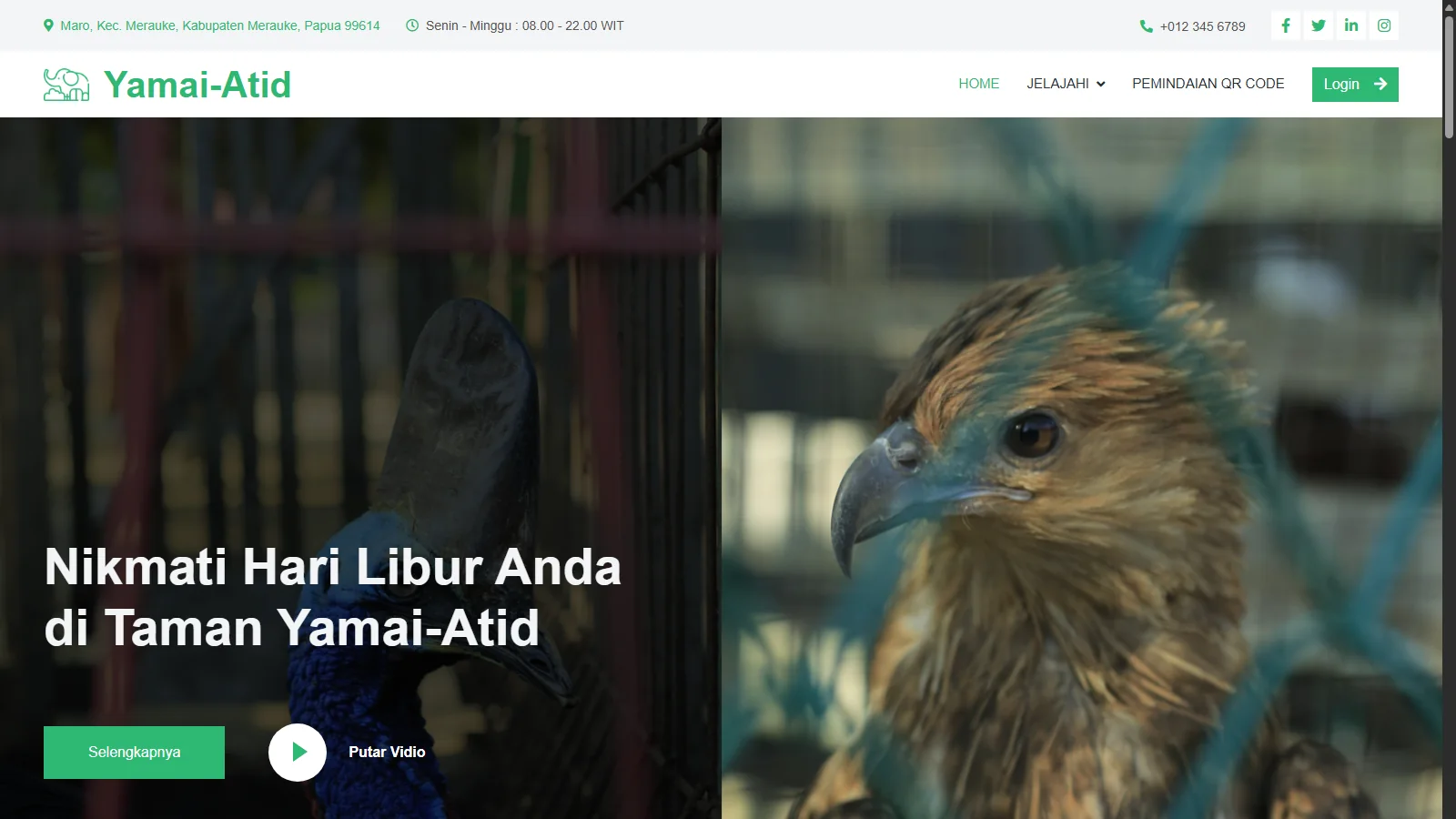 Pratinjau proyek Platform Edukasi Flora & Fauna Yamai ATID